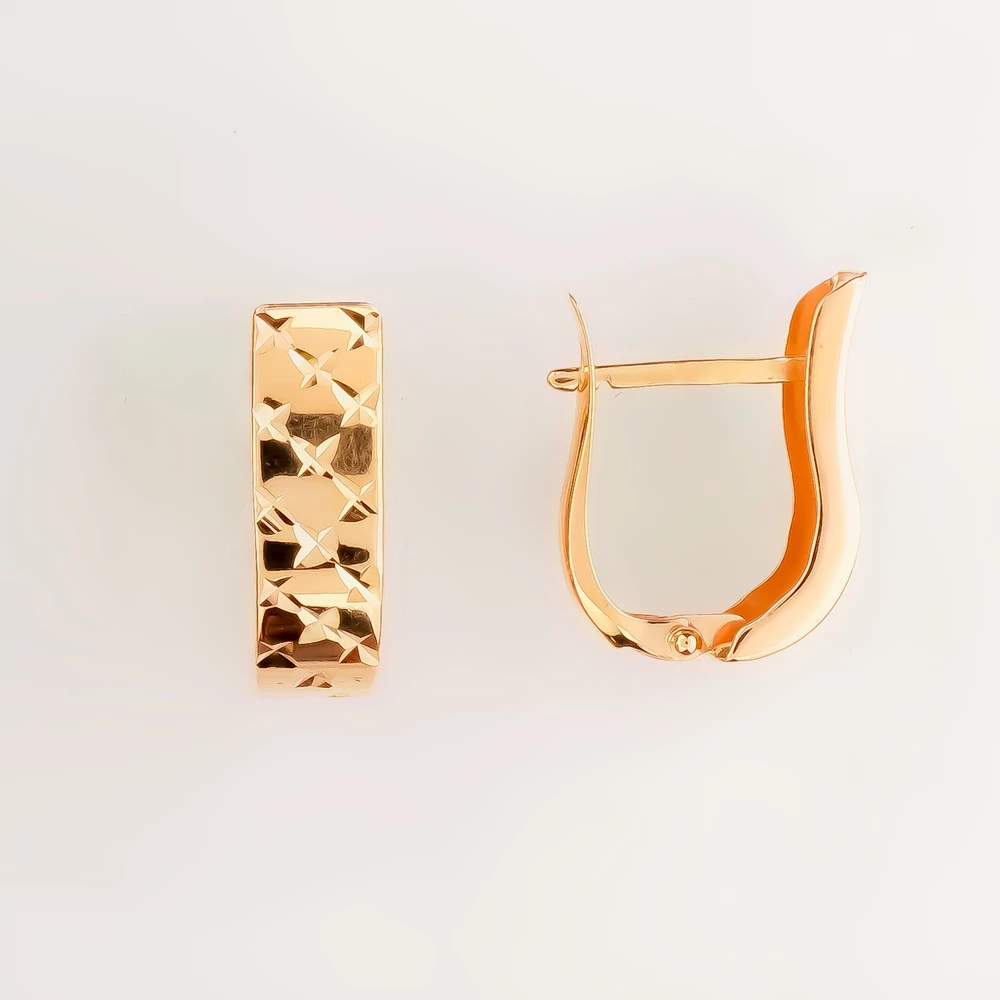 Серьги из красного золота 585 пробы