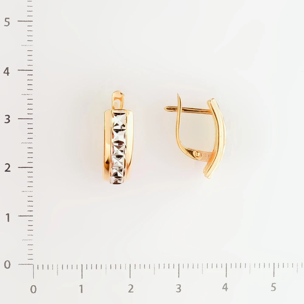 Серьги из красного золота 585 пробы