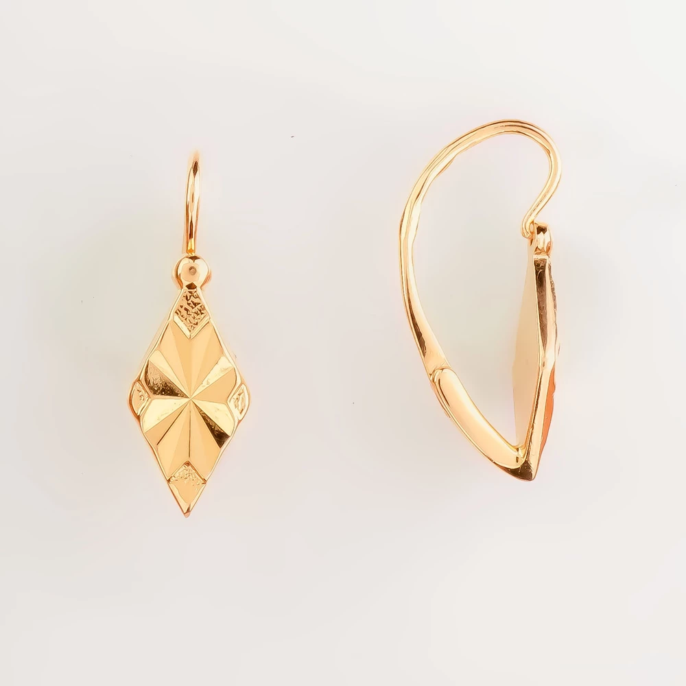 Серьги из красного золота 583 пробы
