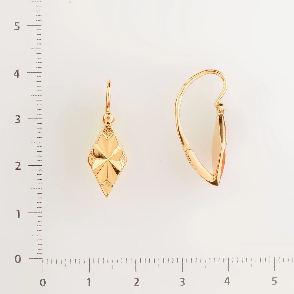 Серьги из красного золота 583 пробы