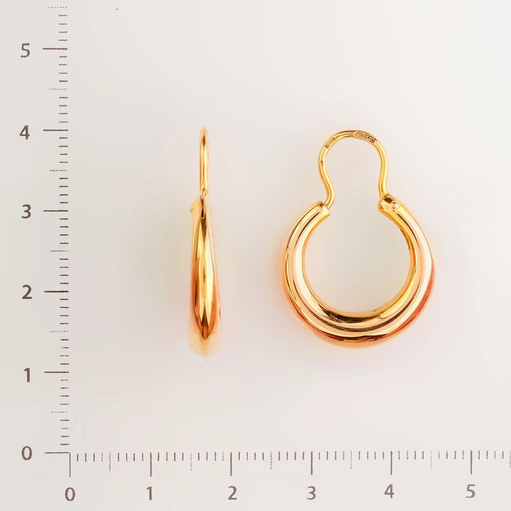 Серьги из красного золота 583 пробы