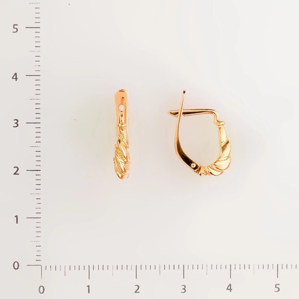 Серьги из красного золота 585 пробы