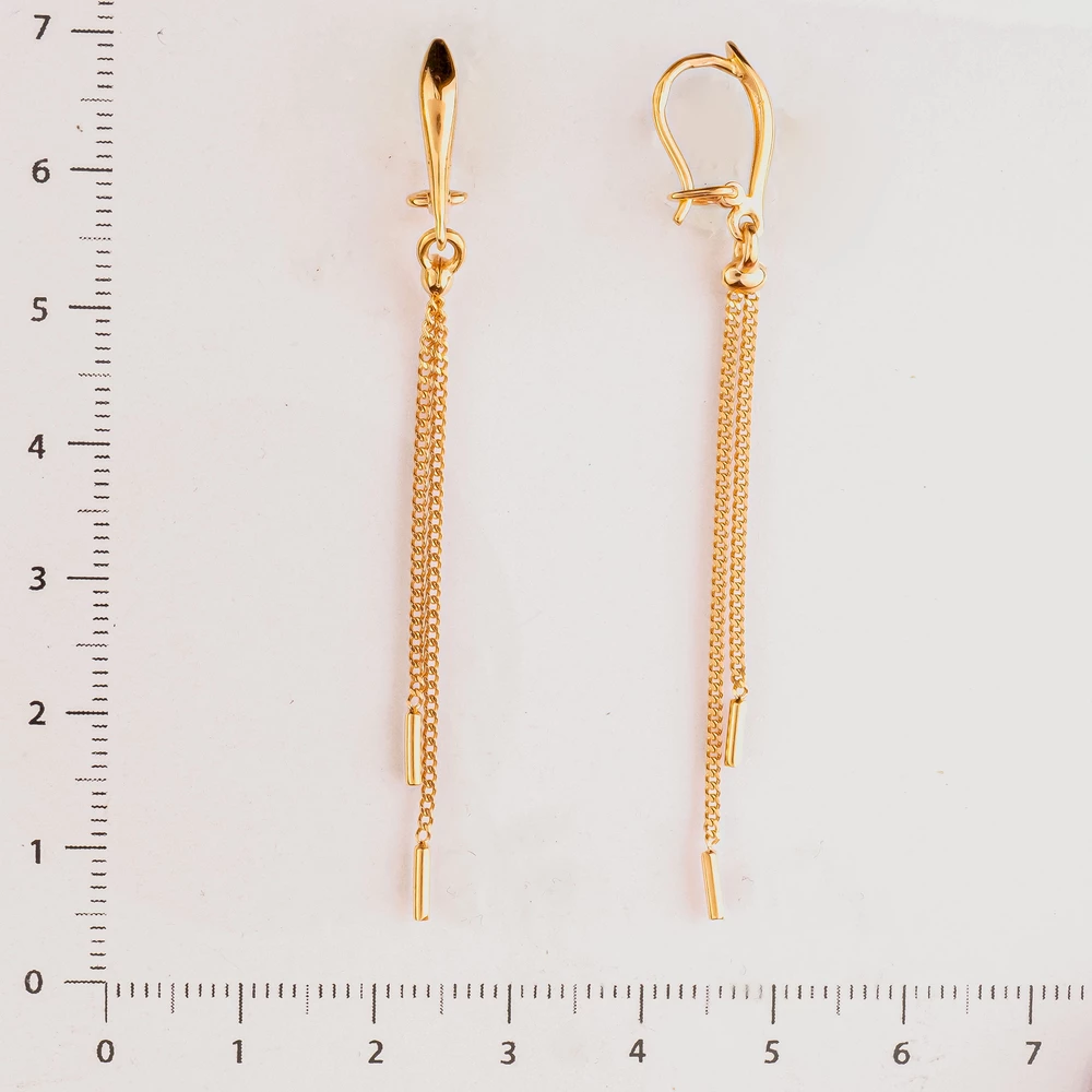 Серьги из красного золота 585 пробы