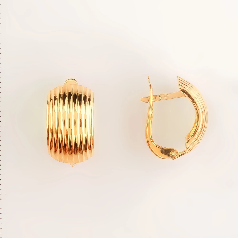 Серьги из красного золота 585 пробы