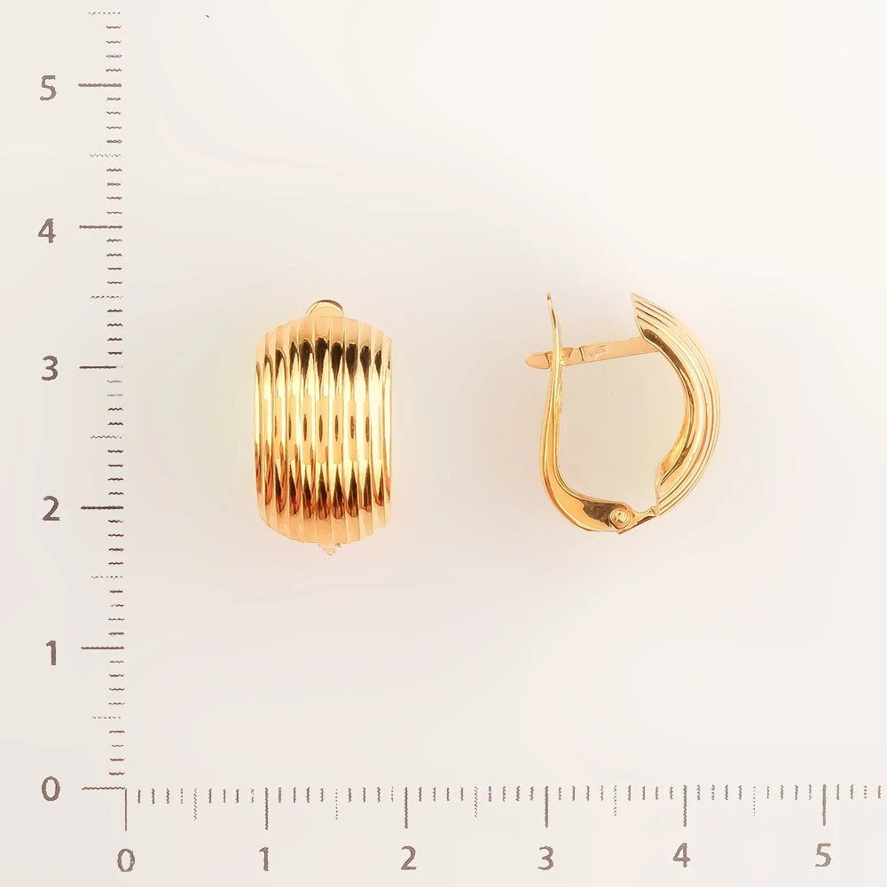 Серьги из красного золота 585 пробы