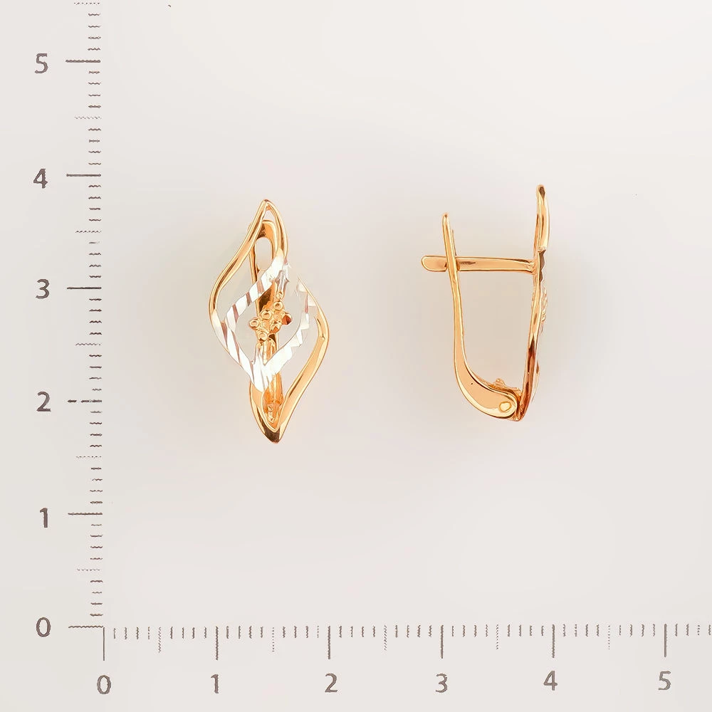Серьги из красного золота 585 пробы