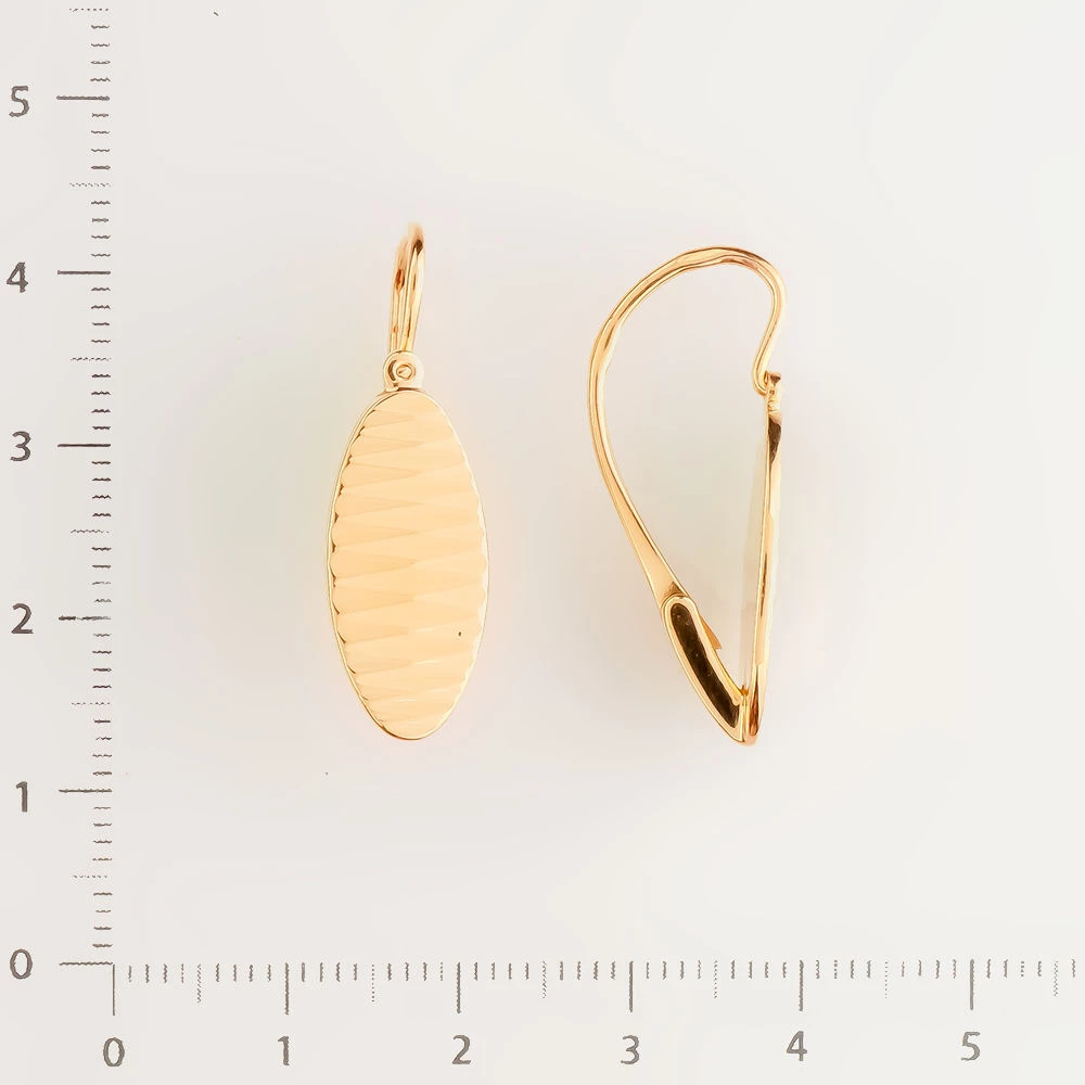Серьги из красного золота 583 пробы