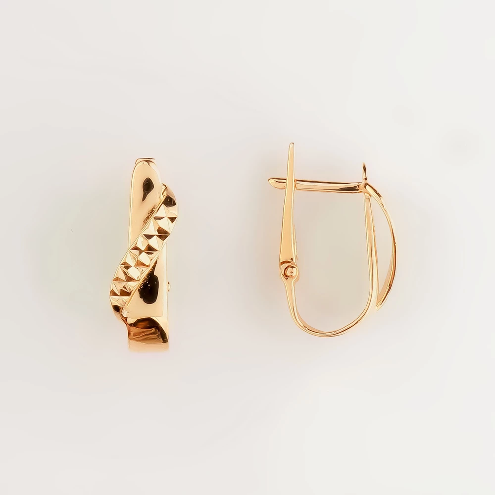 Серьги из красного золота 585 пробы