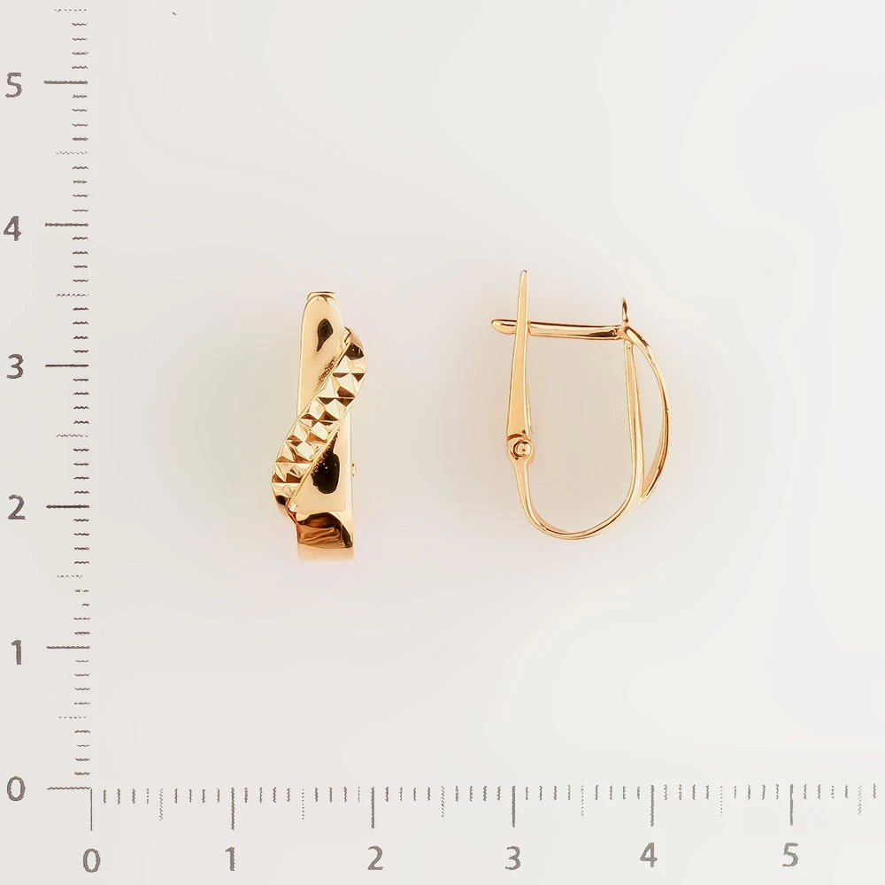 Серьги из красного золота 585 пробы