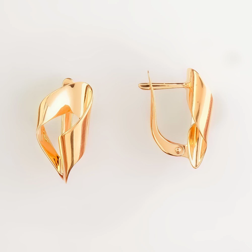 Серьги из красного золота 585 пробы