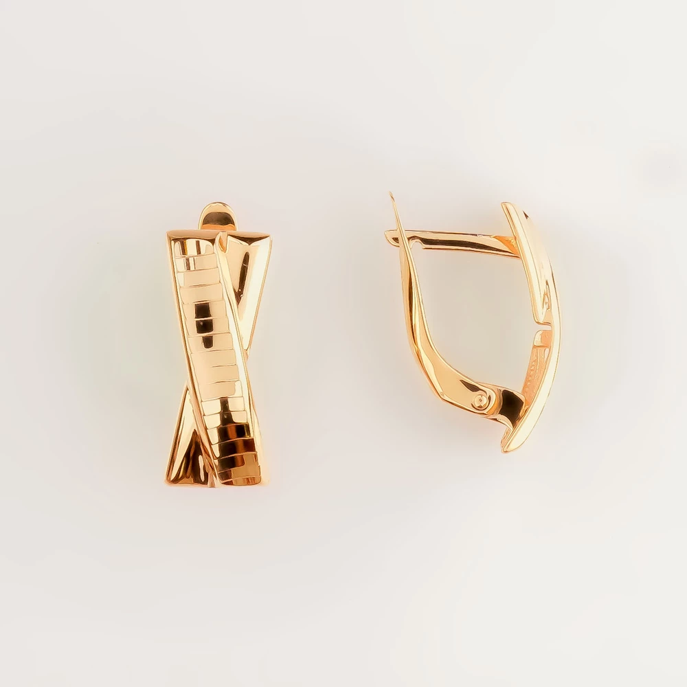 Серьги из красного золота 585 пробы