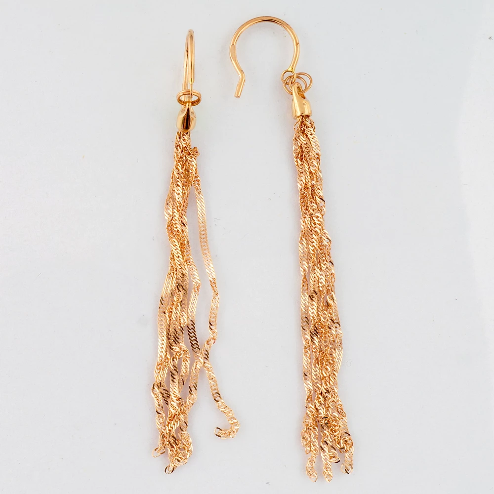 Серьги из красного золота 585 пробы