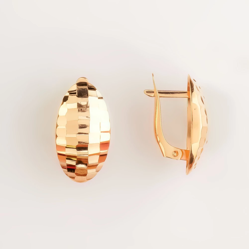 Серьги из красного золота 585 пробы
