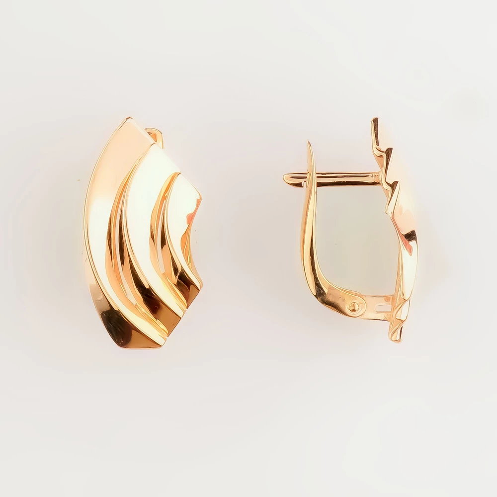 Серьги из желтого золота 585 пробы