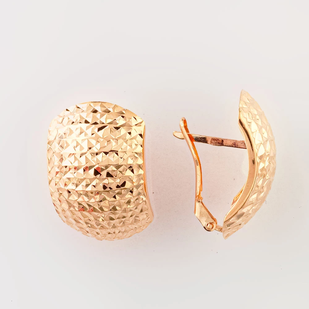 Серьги из красного золота 585 пробы