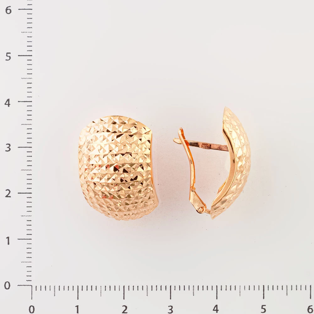 Серьги из красного золота 585 пробы
