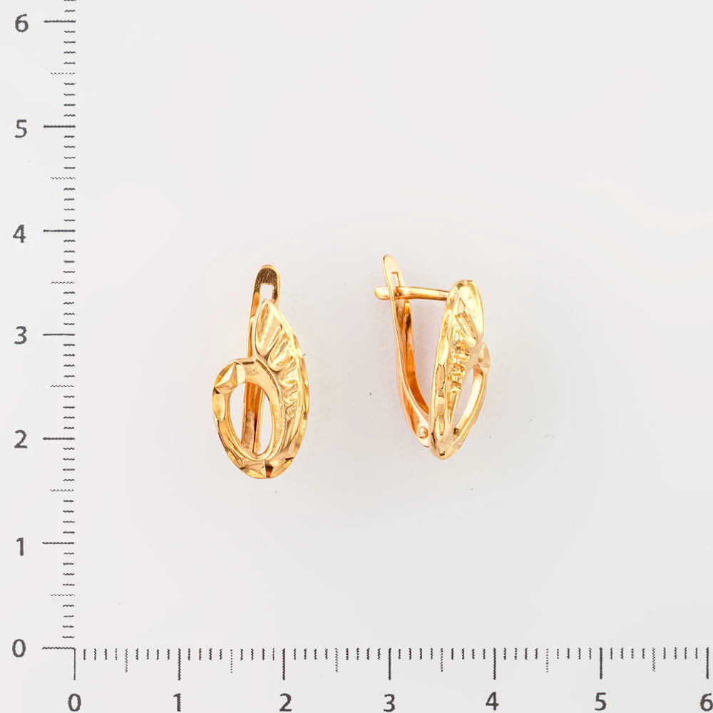 Серьги из красного золота 585 пробы