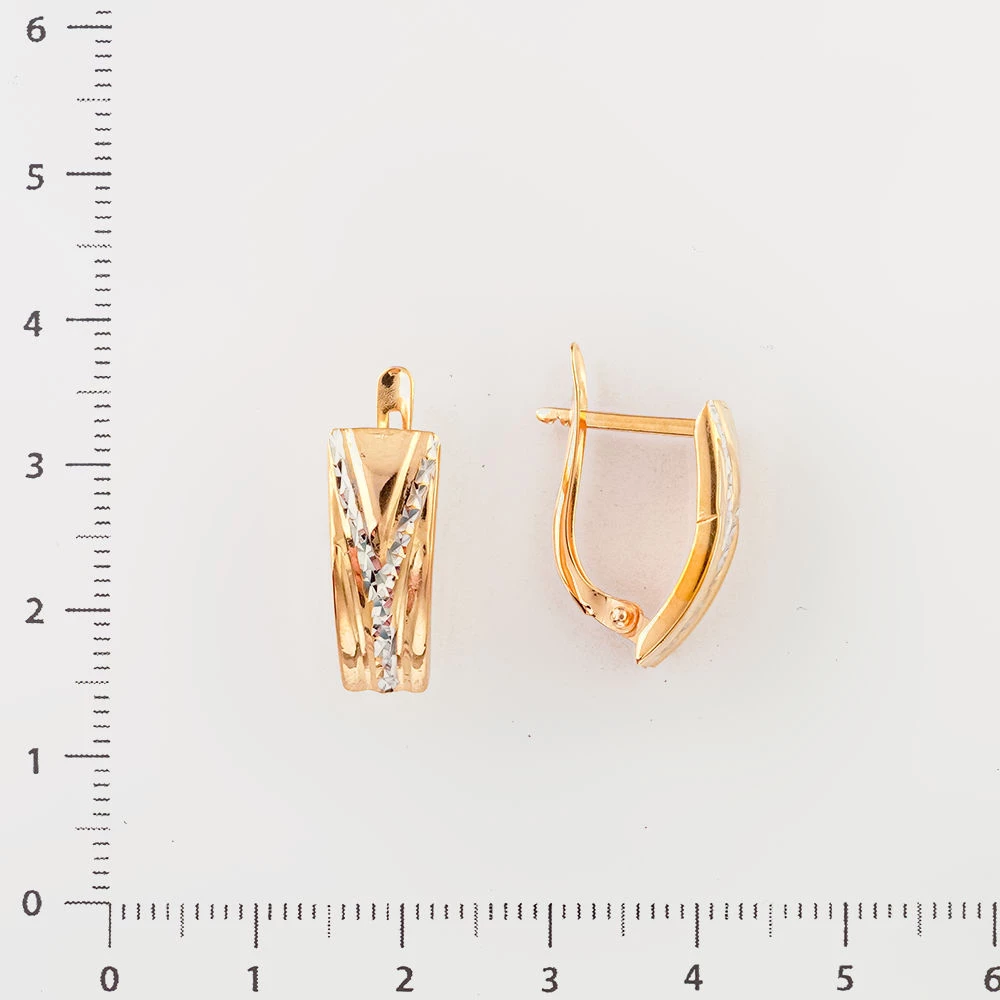 Серьги из красного золота 585 пробы