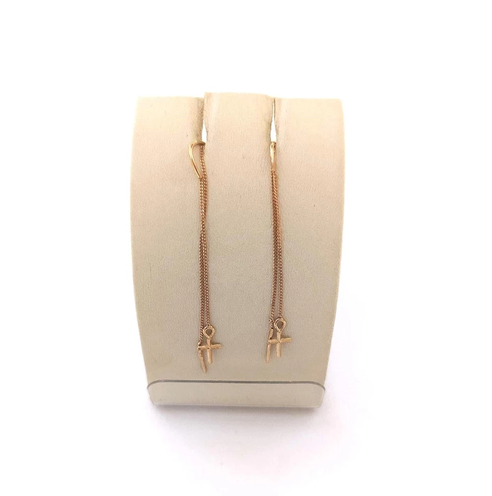 Серьги из красного золота 585 пробы