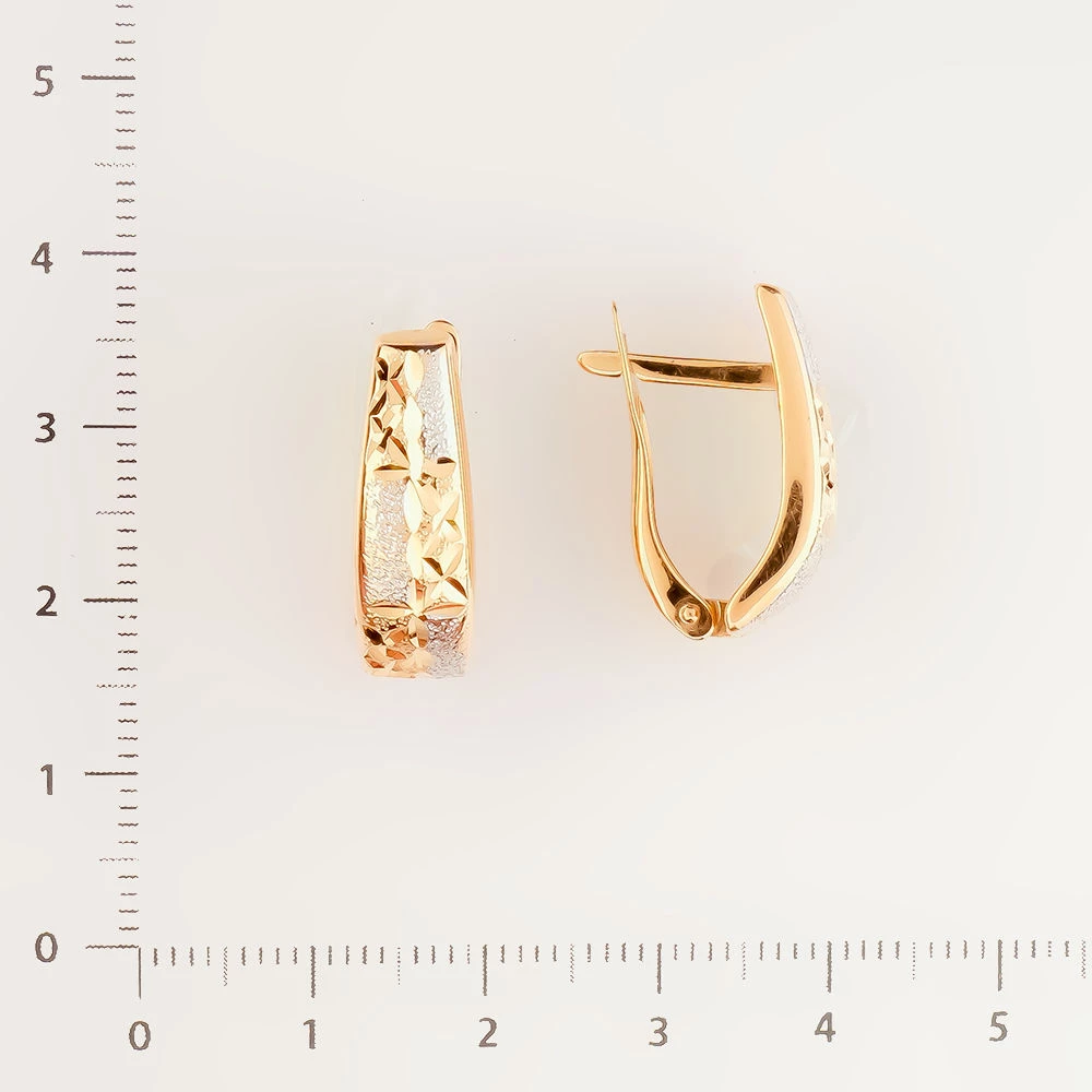 Серьги из красного золота 585 пробы
