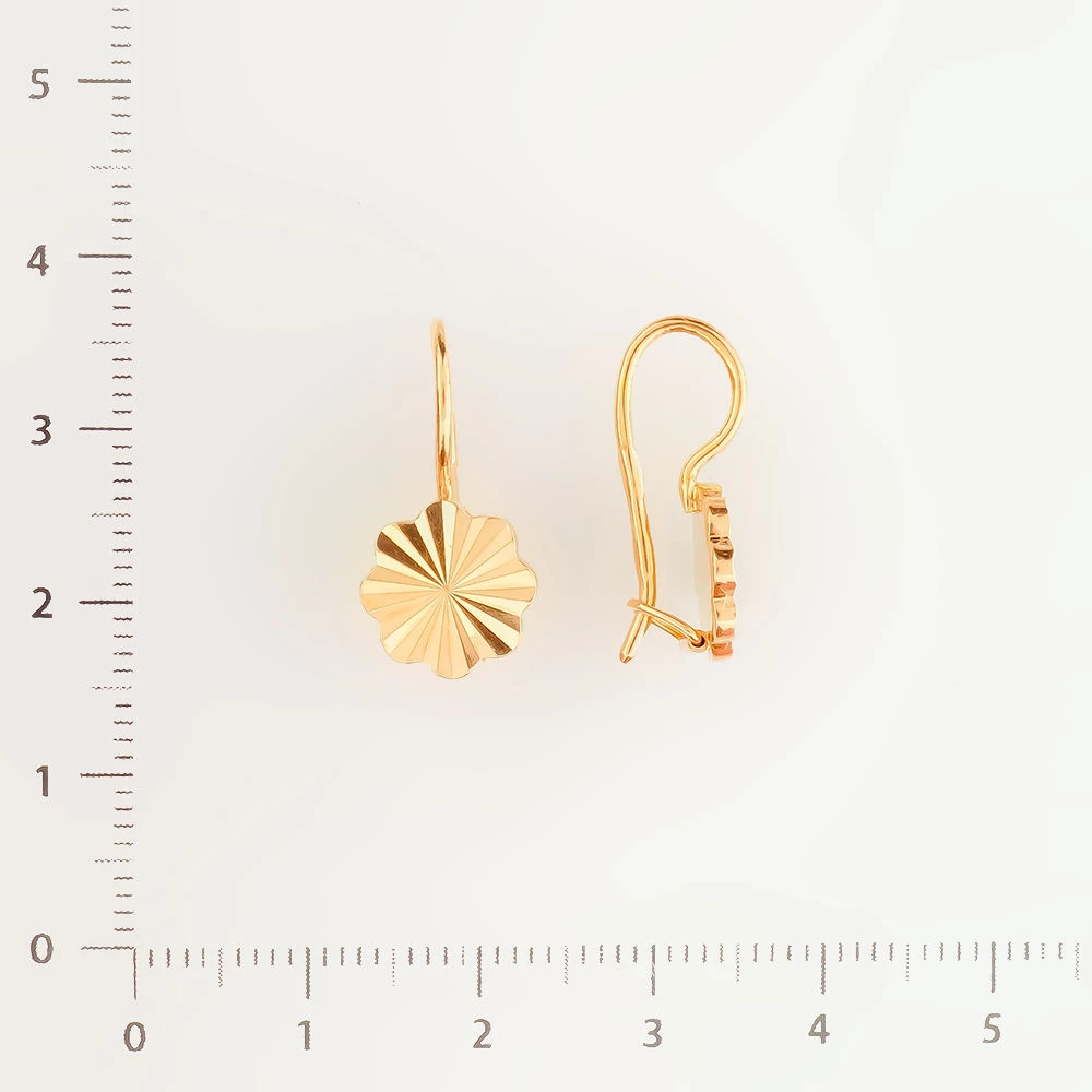 Серьги из красного золота 585 пробы