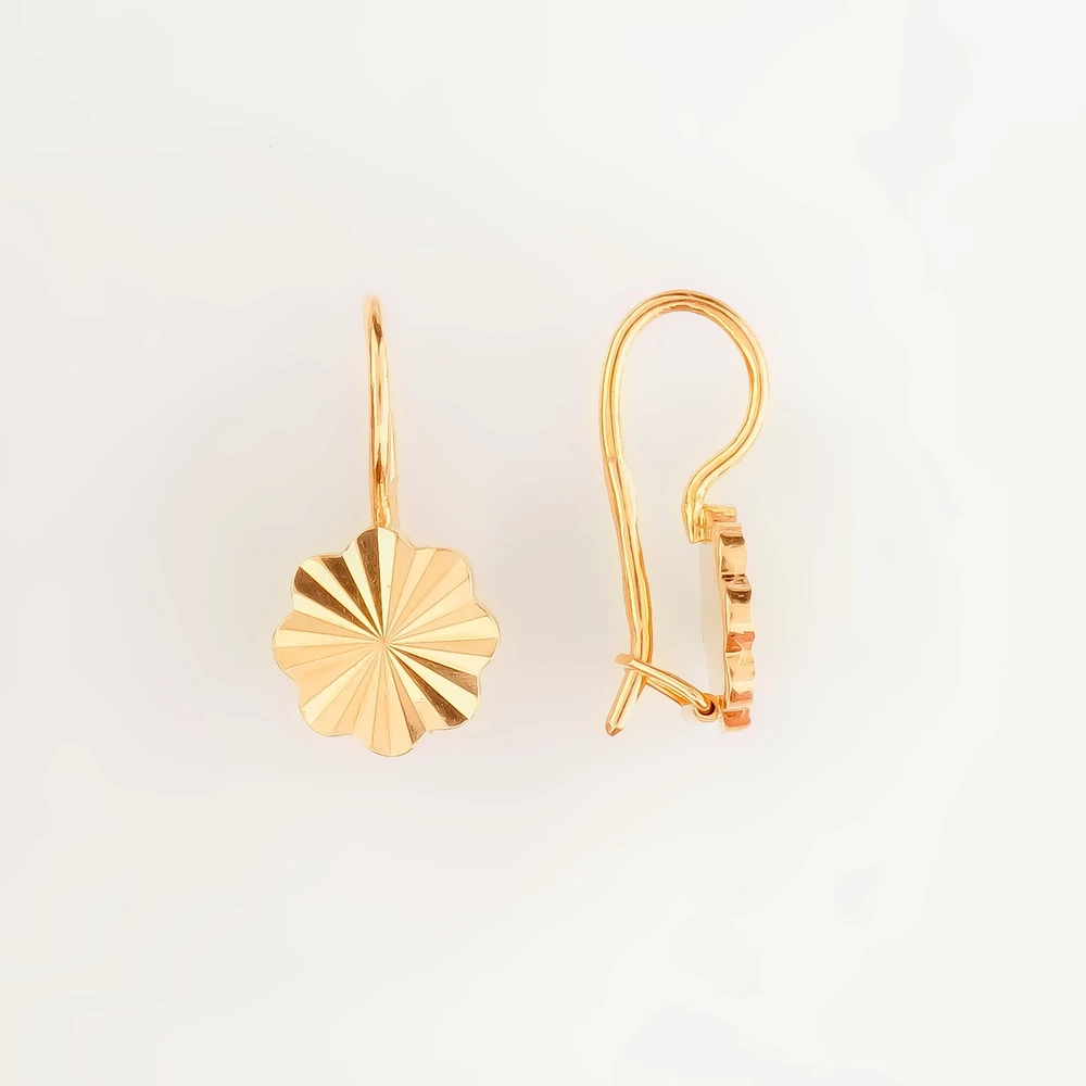 Серьги из красного золота 585 пробы