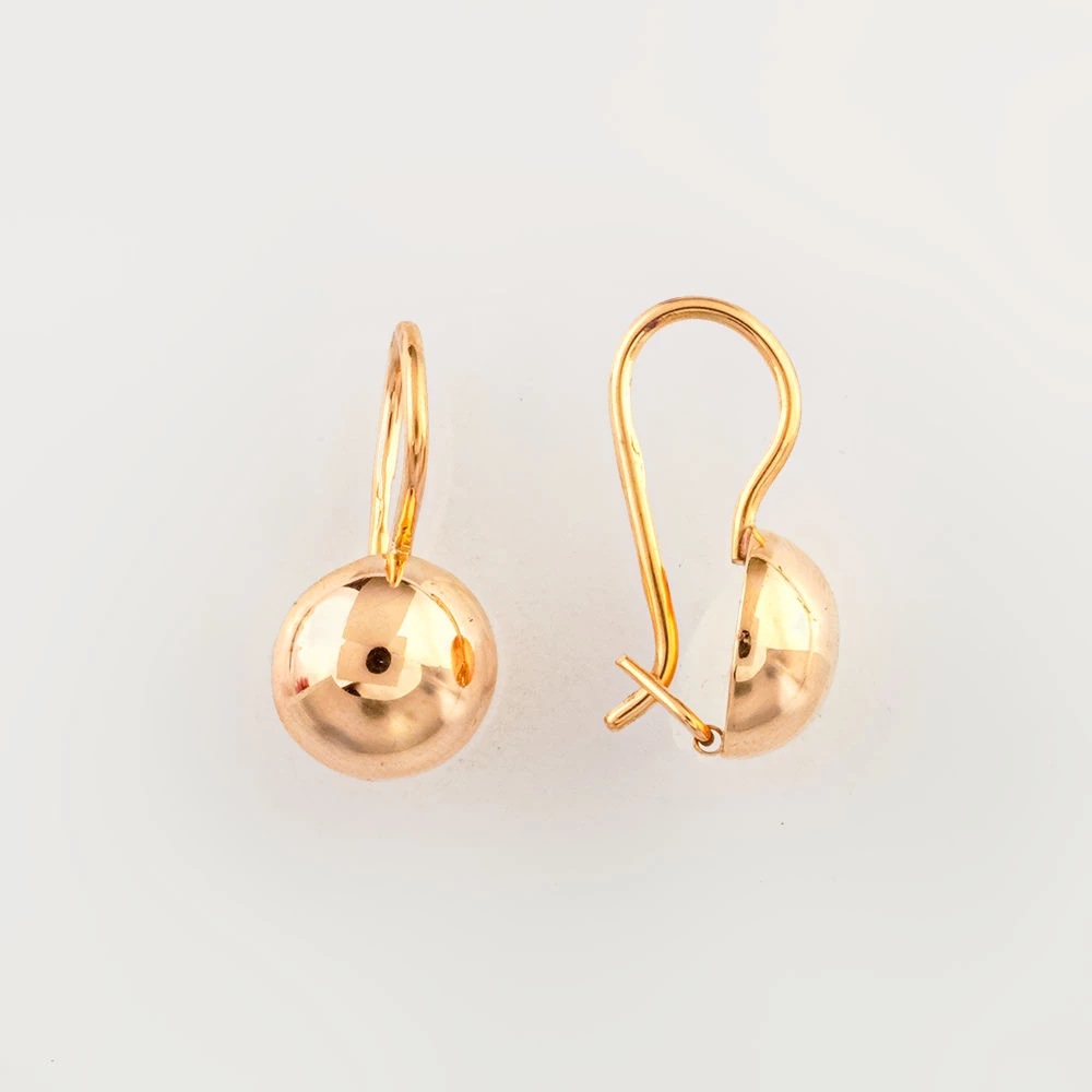 Серьги из красного золота 583 пробы