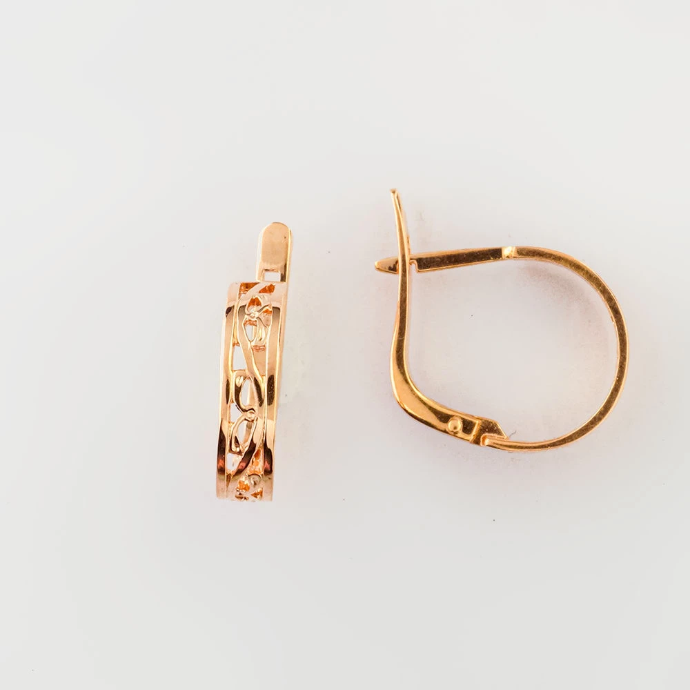 Серьги из красного золота 583 пробы