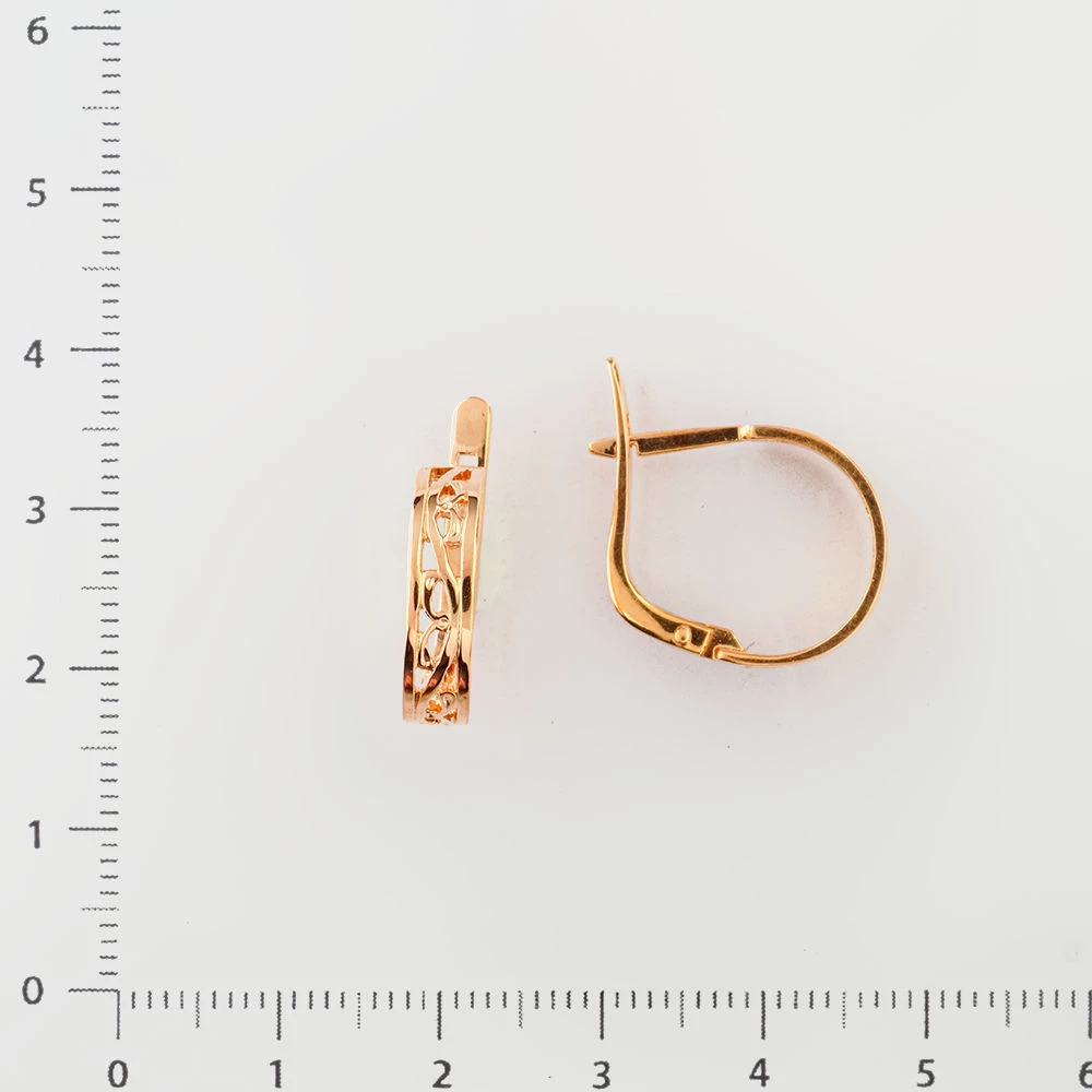 Серьги из красного золота 583 пробы