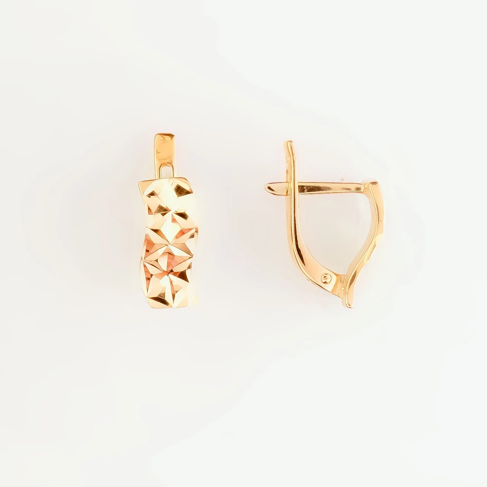 Серьги из красного золота 585 пробы