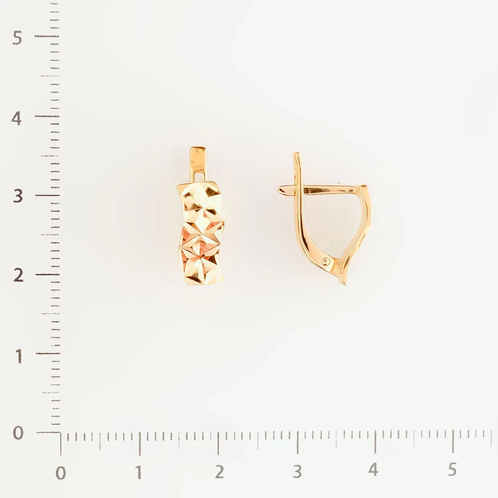 Серьги из красного золота 585 пробы