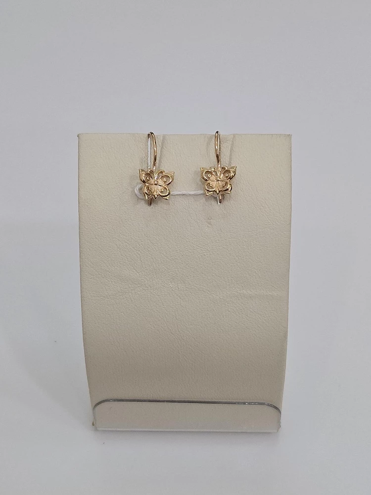 Серьги из красного золота 585 пробы