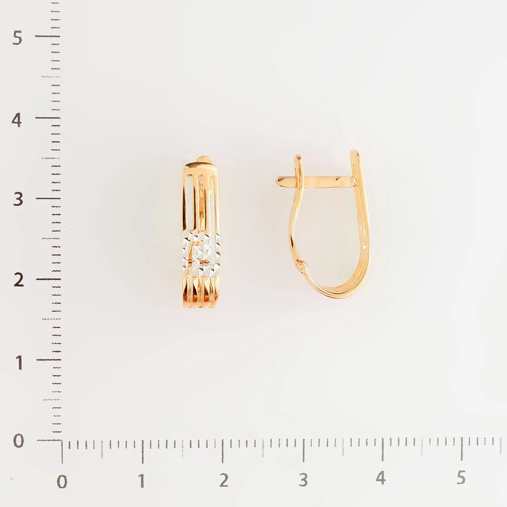 Серьги из красного золота 585 пробы