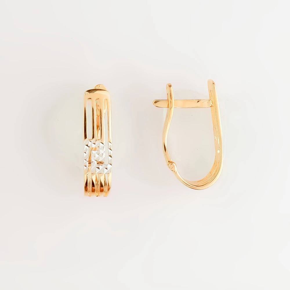 Серьги из красного золота 585 пробы