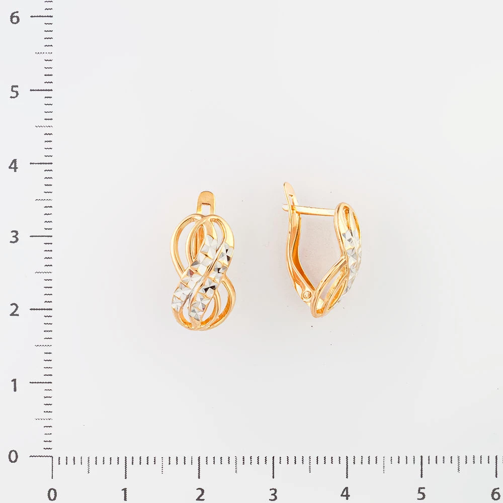 Серьги из красного золота 585 пробы