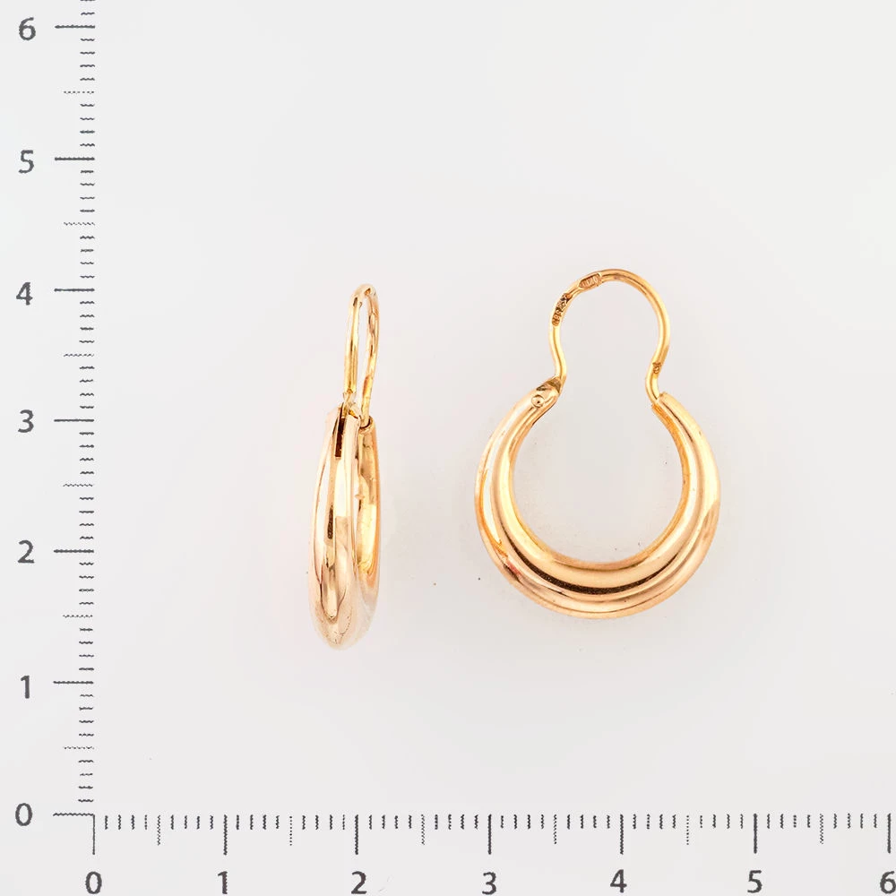 Серьги из красного золота 583 пробы