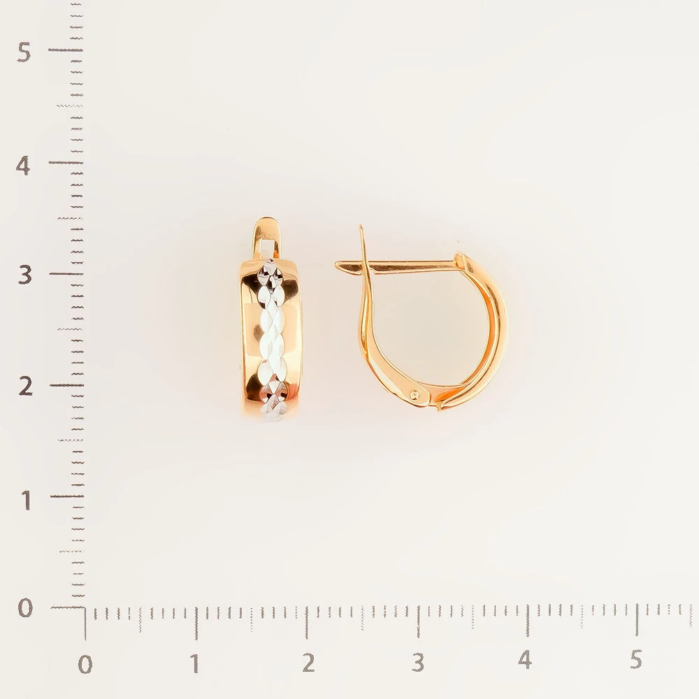 Серьги из красного золота 585 пробы