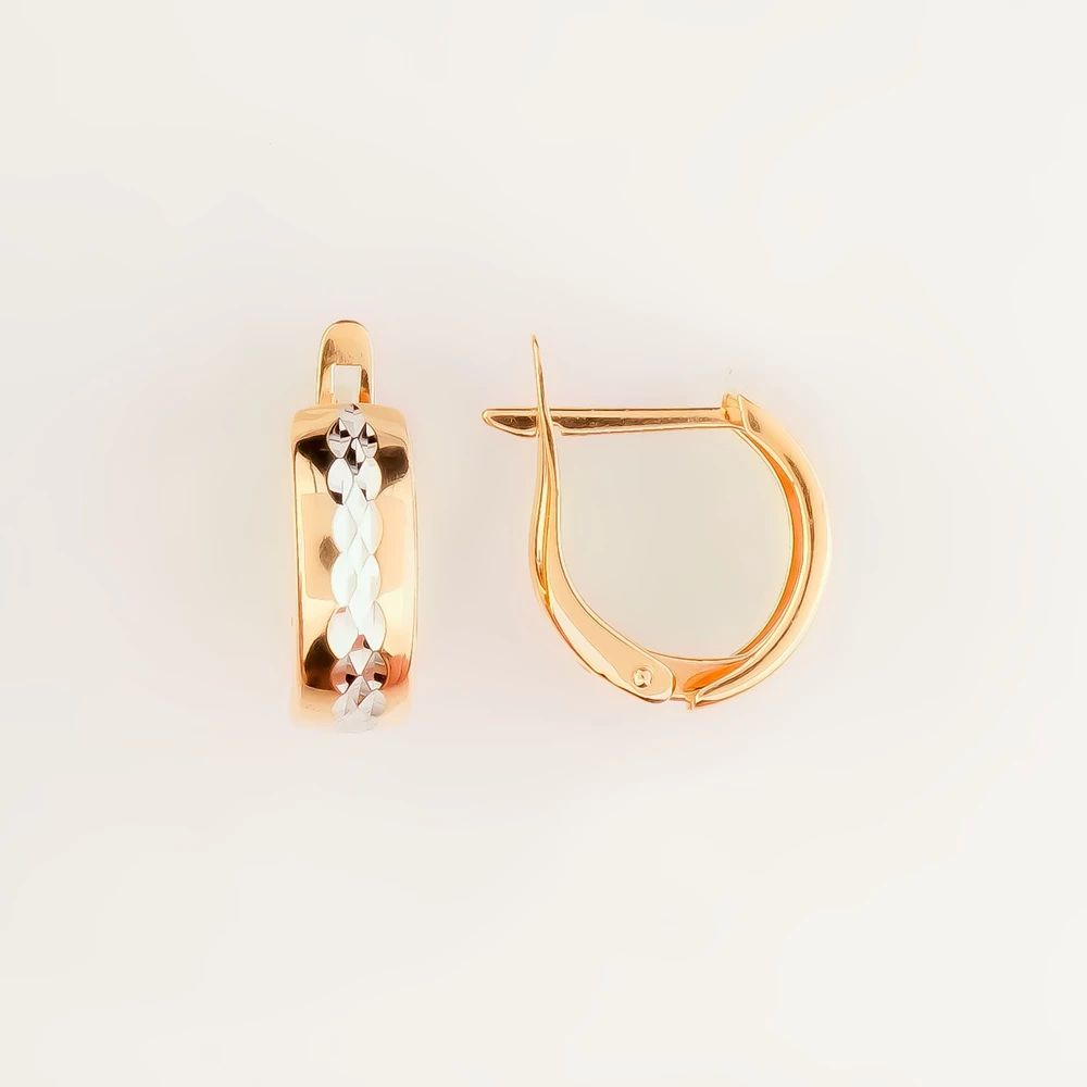 Серьги из красного золота 585 пробы