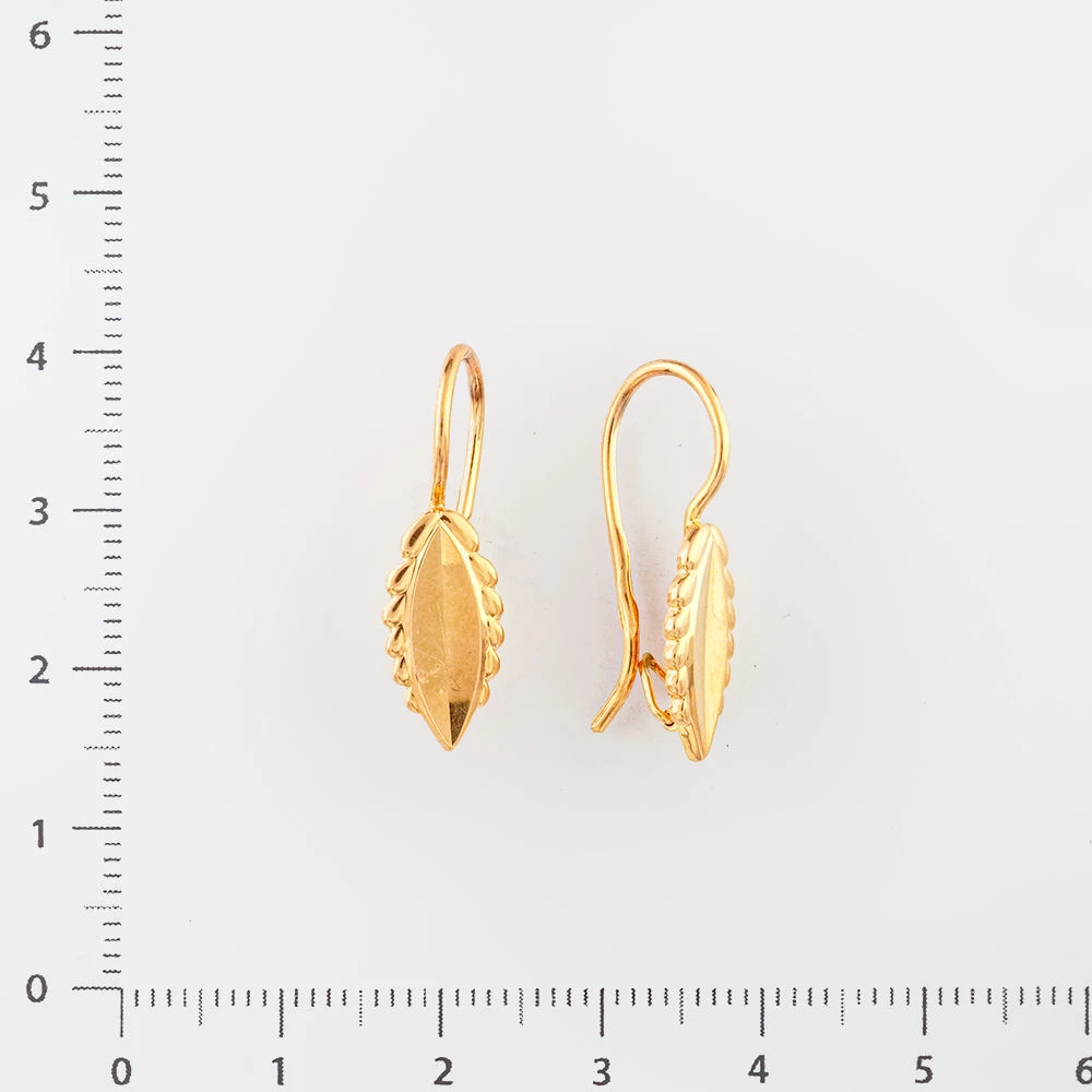 Серьги из красного золота 585 пробы
