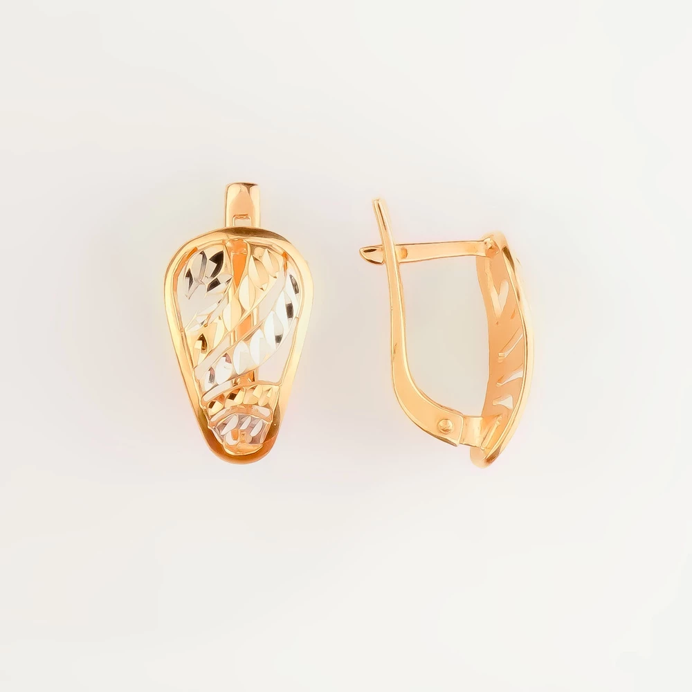 Серьги из красного золота 585 пробы