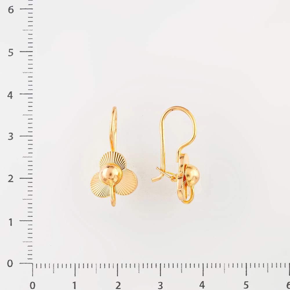 Серьги из красного золота 583 пробы