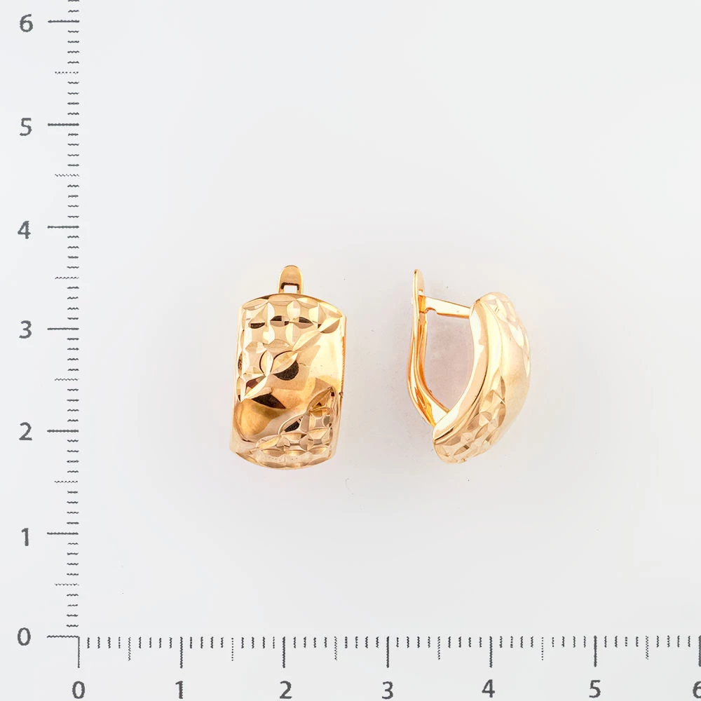 Серьги из красного золота 585 пробы