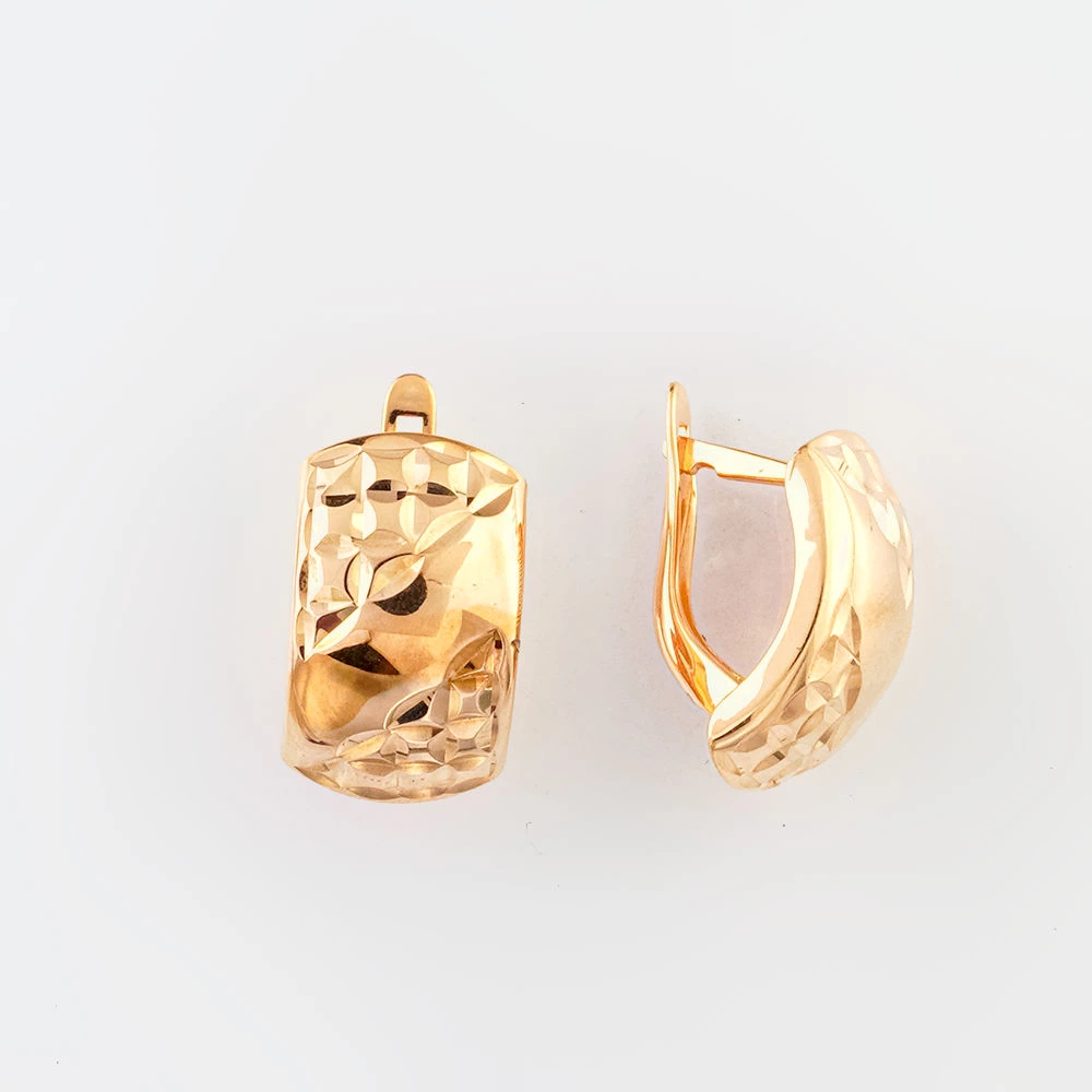 Серьги из красного золота 585 пробы