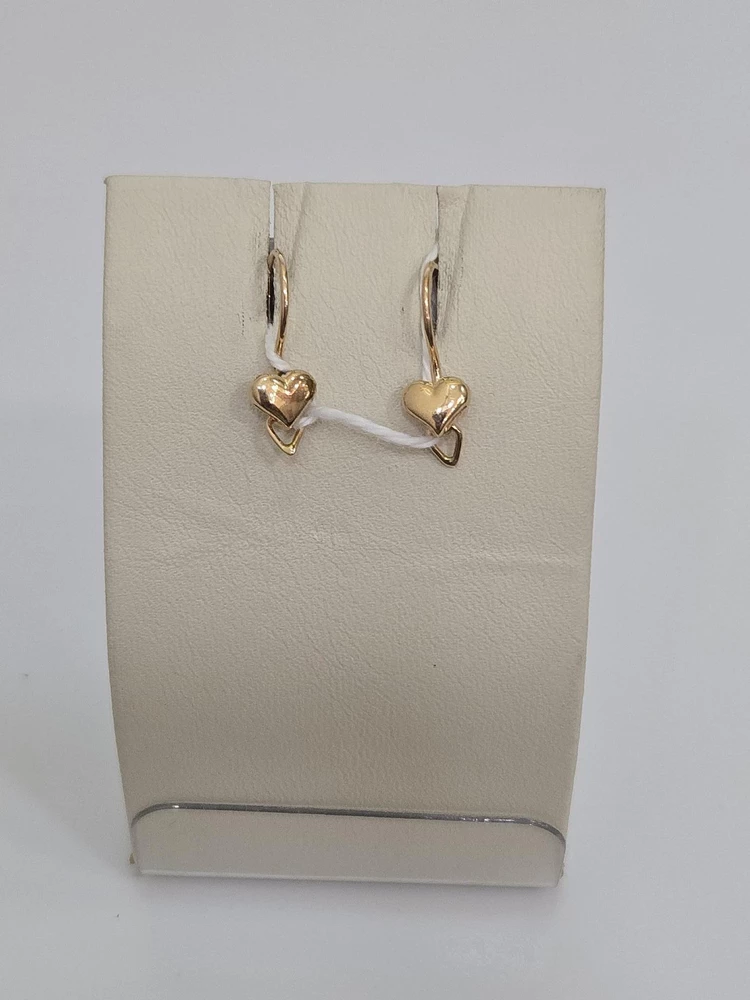 Серьги из красного золота 585 пробы