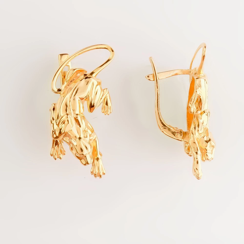 Серьги из красного золота 585 пробы