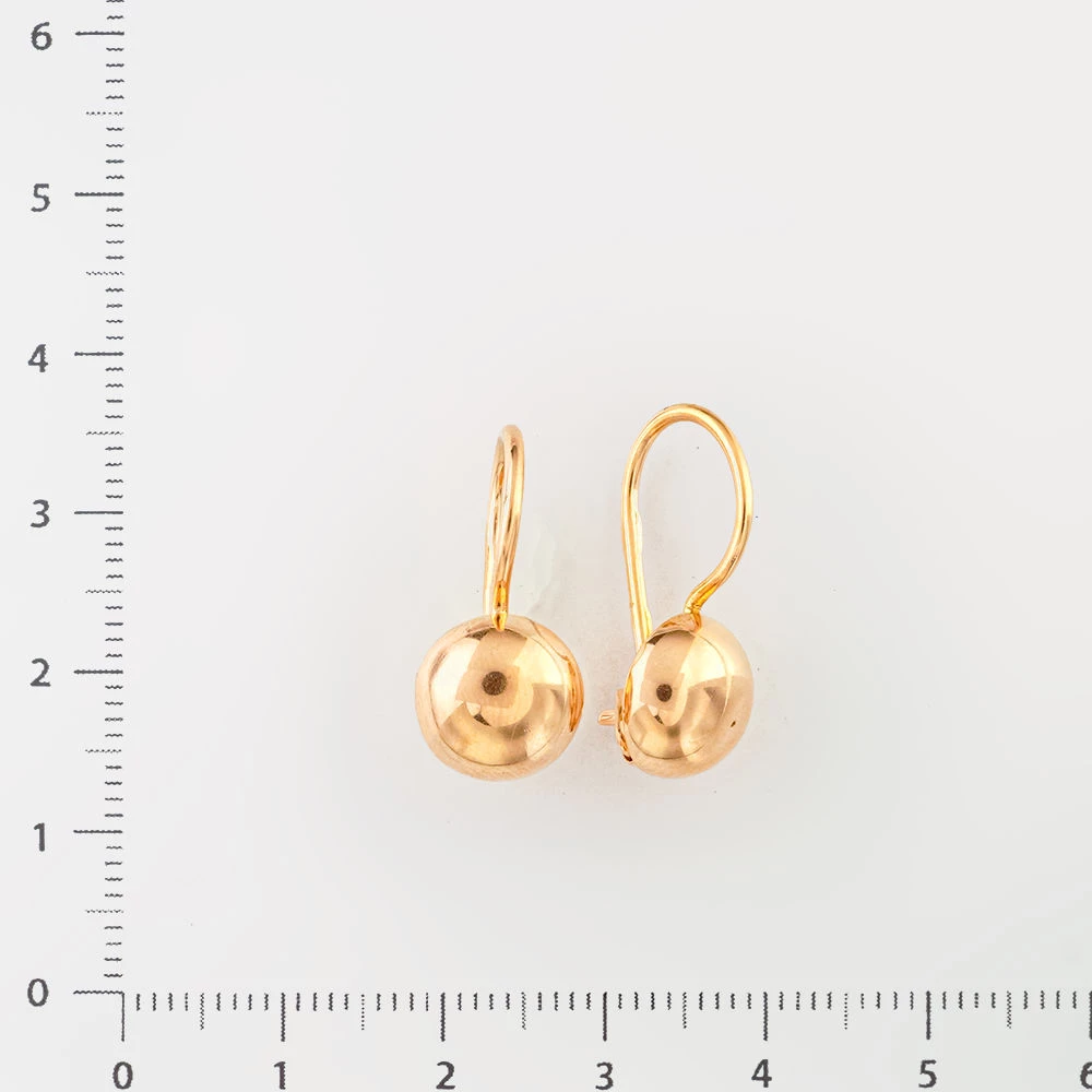 Серьги из красного золота 583 пробы