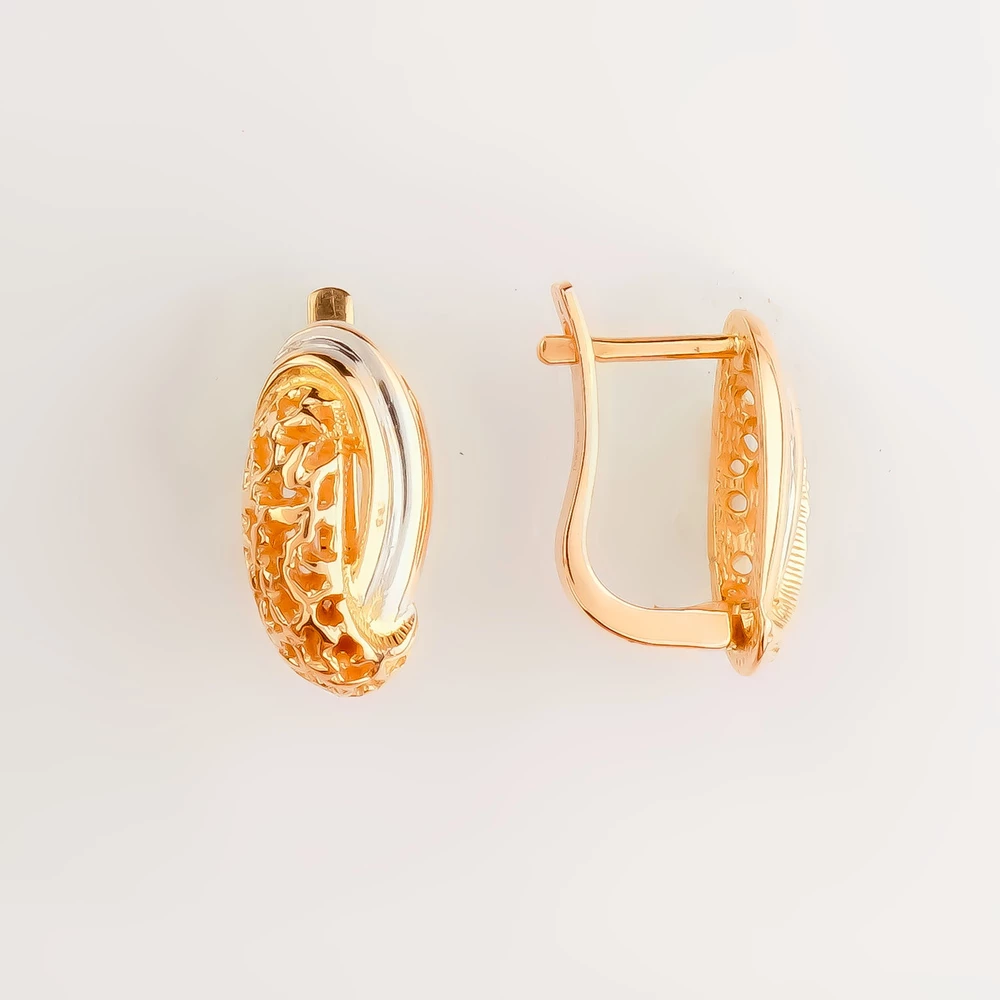 Серьги из красного золота 585 пробы