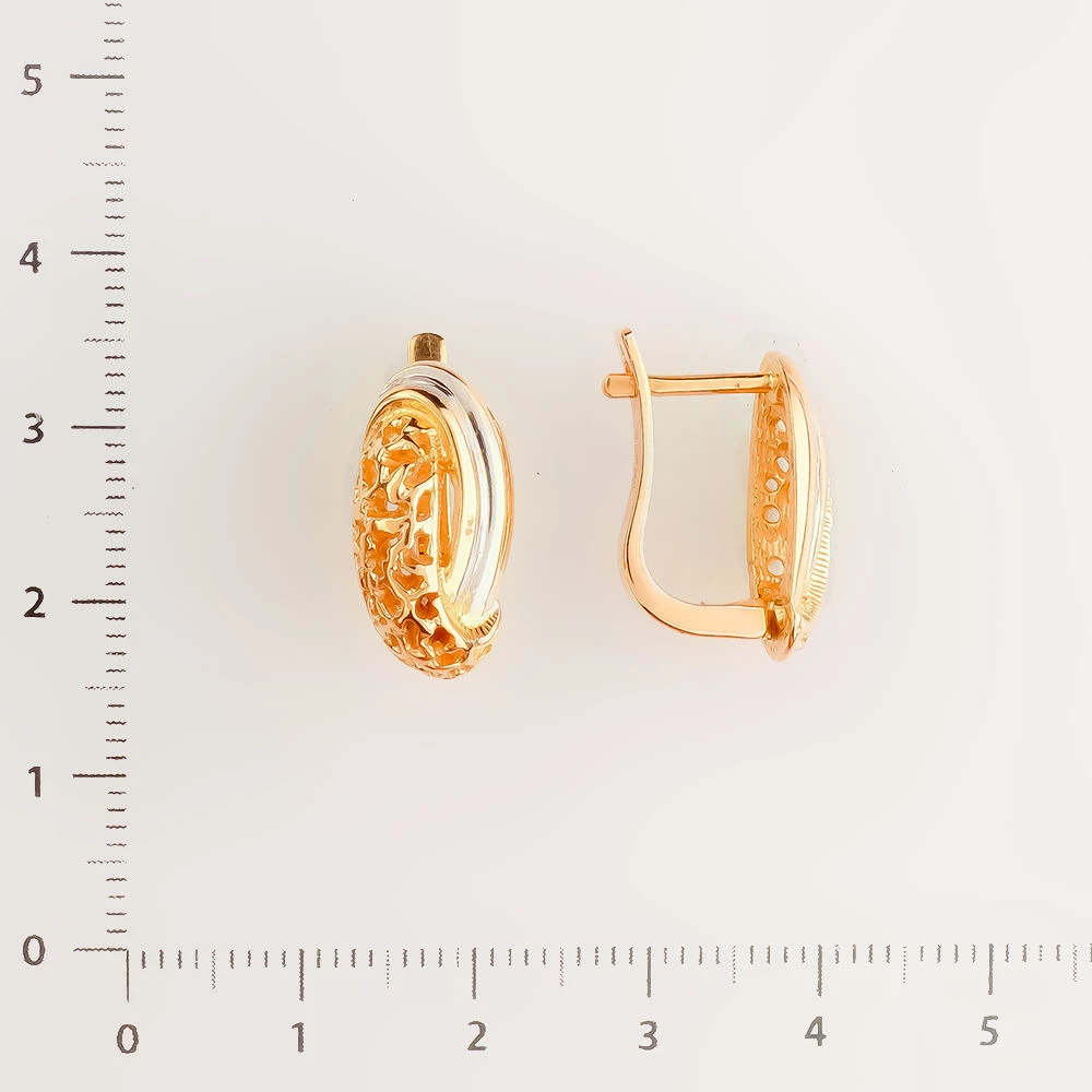 Серьги из красного золота 585 пробы