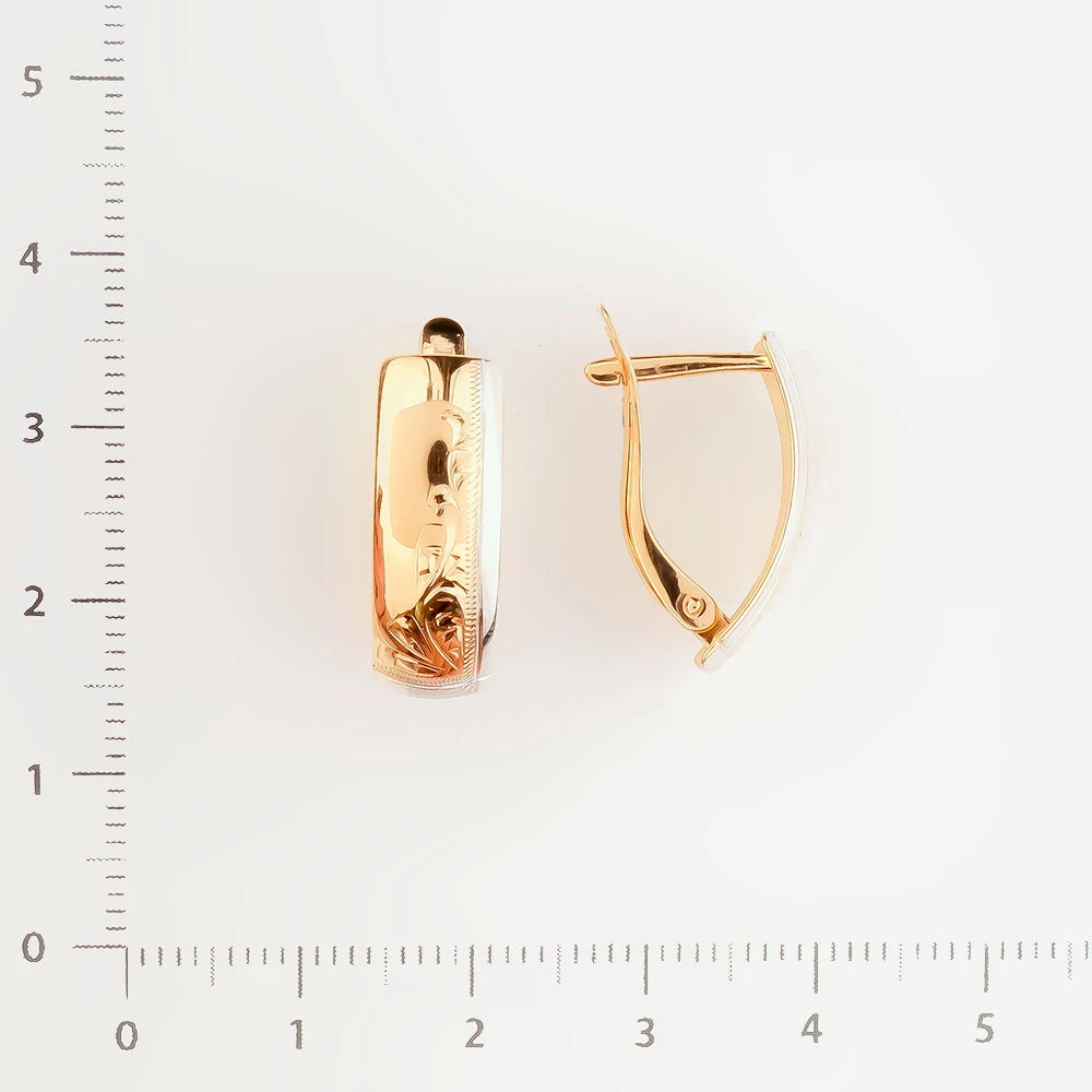 Серьги из красного золота 585 пробы