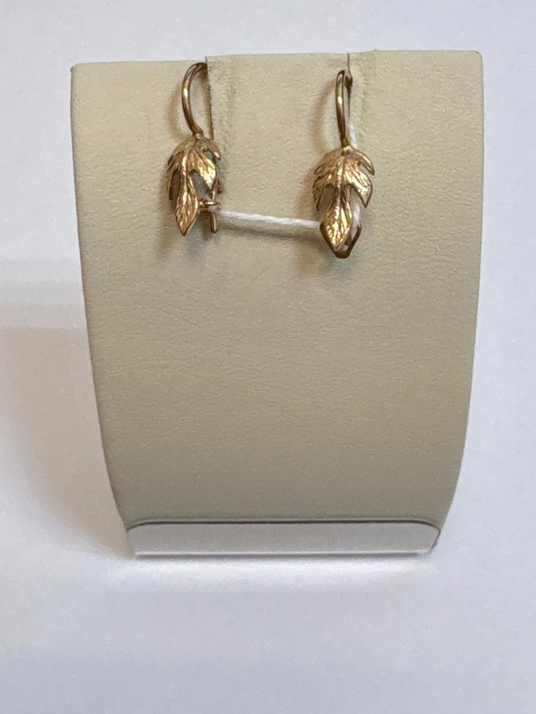 Серьги из красного золота 585 пробы